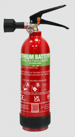 Lithium ion Battery Fire Extinguisher suitable for Electrical fires