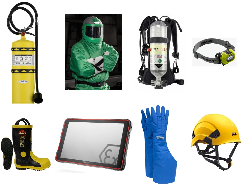 Sandblast Suit, SCOTT SCBA, Pelican Headlamp, Cryogenic Glove, Type 2 Helmet